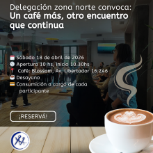 18/4 – 10hs. “Un café más, otro encuentro que continua”