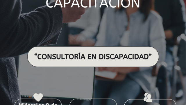 8/4 – 18hs. “CONSULTORÍA EN DISCAPACIDAD” –