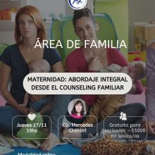 27/11 – 10hs. Charla de Familia «Maternidad»