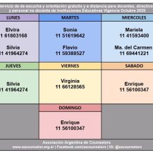 GRILLA Servicio de Escucha Counseling Educacional