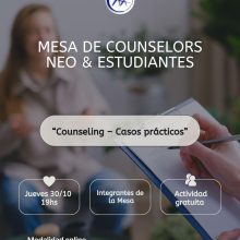 30/10 – 19 hs. “Counseling – Casos prácticos”